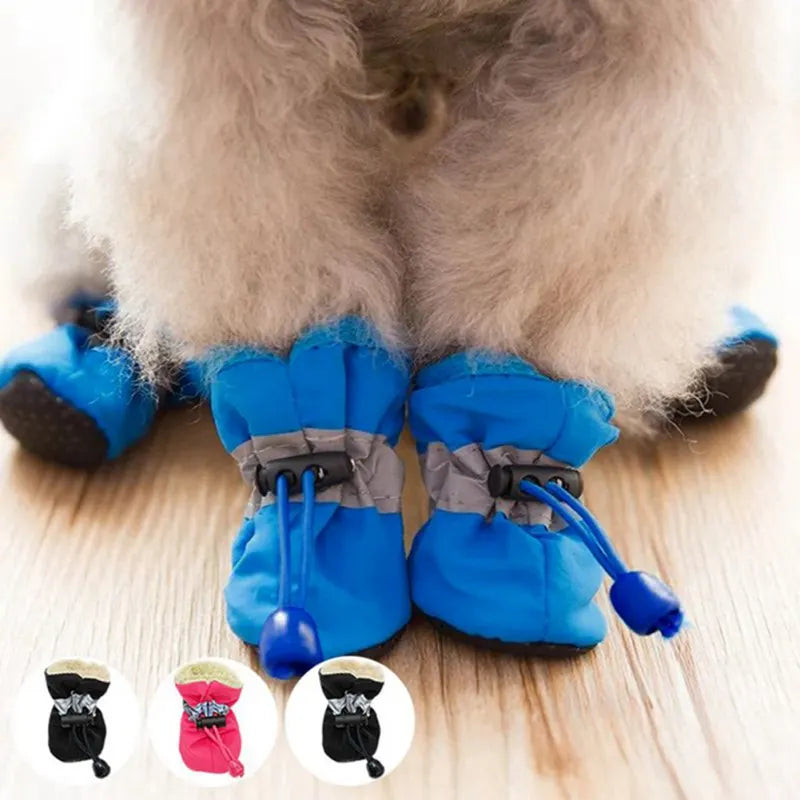Waterproof Anti-Slip Pet Dog Shoes (Set of 4)